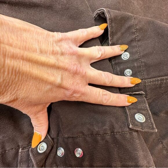 Carhartt Detroit Jacket J97 Blanket Lined Dark Brown Rare Size 2XL - Picture 10 of 14